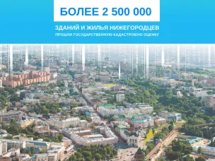 В Нижегородской области пересчитали кадастровую стоимость  2,5 миллионов зданий и жилья горожан